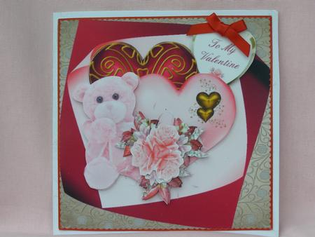 Pink Teddy and Hearts Step by Step by Susan Smith