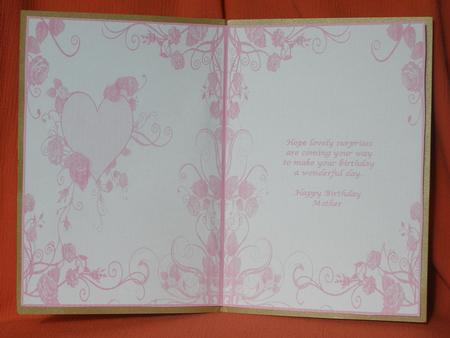 Happy Birthday Mother Insert by Susan Smith