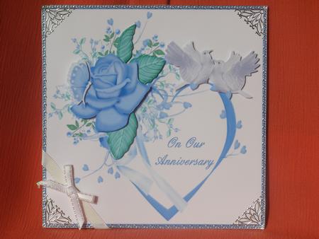 On Our Anniversary 8x8 Quick Card by Susan Smith