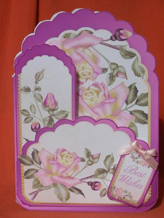 Floral Scallop Pocket Card Kit with Bookmark by Susan Smith