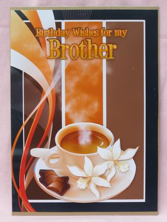 Birthday Greeting Card for Brother with Tea by Susan Smith