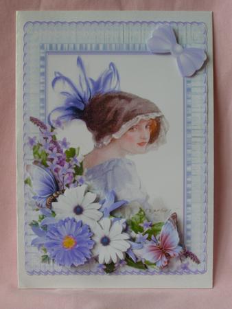 A Vintage Portrait Vision in Lilac by Susan Smith