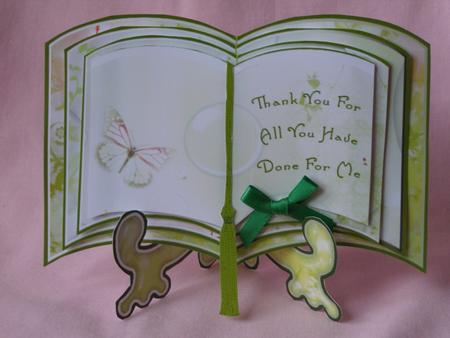 Thank You Butterflies Booksheet and Stand by Susan Smith