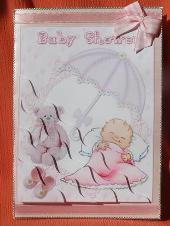Baby Shower Pink Side Stacker by Susan Smith