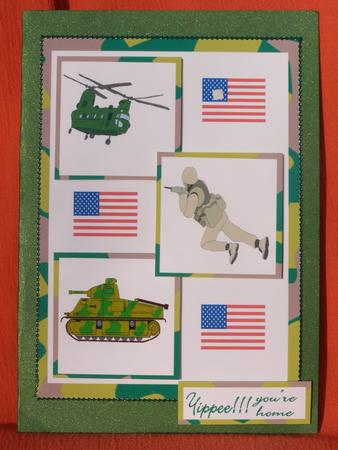 Three Squares - Army Usa by Susan Smith