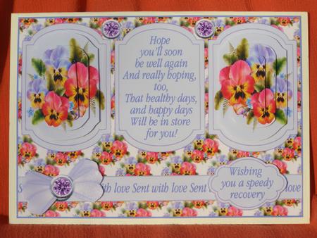 Get Well Pansies by Susan Smith