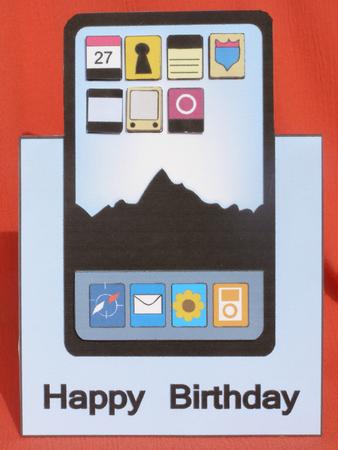 Ipad Tablet Computer Over the Edge Card by Susan Smith