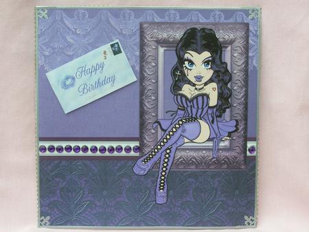 Violet Dreams in Leather & Lace by Susan Smith