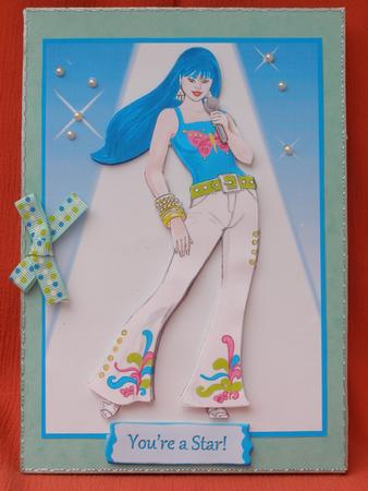 You Rock - Blue Hair Costume 2 by Susan Smith
