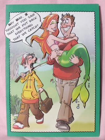 Mermaid Fishing Dude by Susan Smith