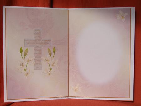 The Lord's Prayer on Cross 3a - Card Insert by Susan Smith