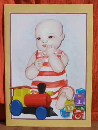 Baby with Toys by Susan Smith