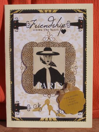 Paris Chic Friendship Card by Susan Smith