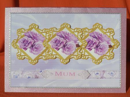 Lavender Roses Fancy Panels for Mum by Susan Smith