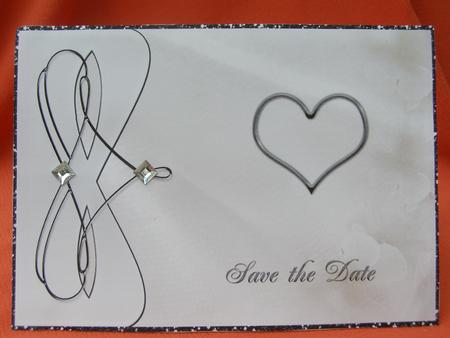 Black & White Heart - Save the Date & Thank You by Susan Smith