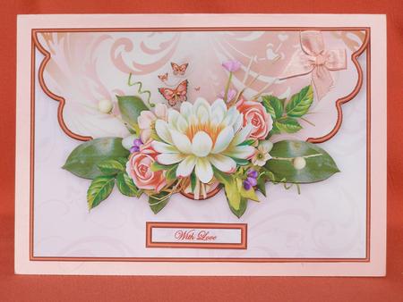 Flowers and Butterflies Envelope Card by Susan Smith
