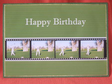 Golf Swing - Happy Birthday by Susan Smith