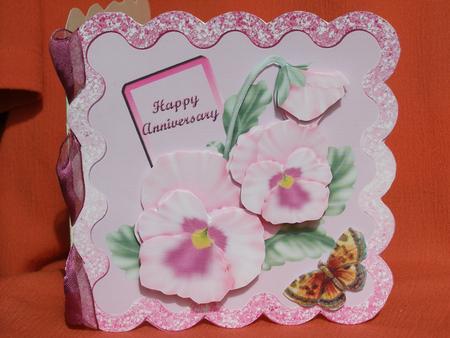 Anniversary Pansy Topper by Susan Smith