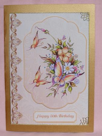Golden Scrolls & Gorgeous Butterflies by Susan Smith