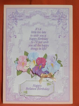 Belated Birthday Flowers by Susan Smith