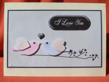 Love Birds with Love Hearts by Susan Smith