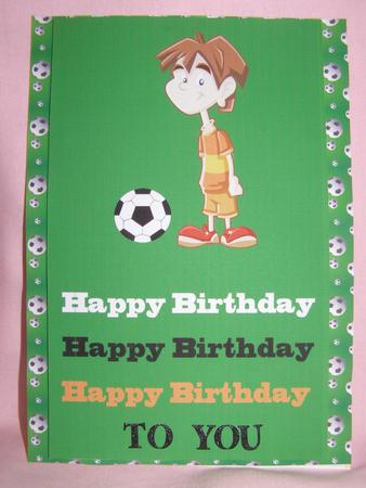 Football Backing Sheet by Susan Smith