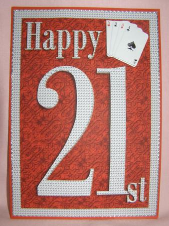21st Card Front by Susan Smith
