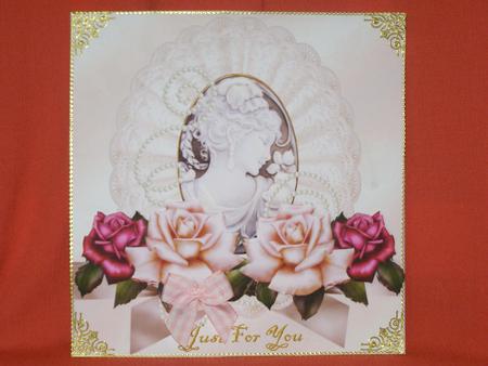 Cameo Antique Roses and Pearls by Susan Smith