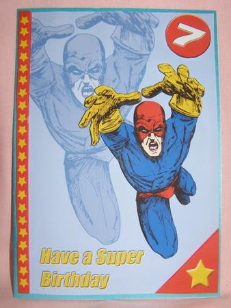 Superhero 2 (light Blue) - A5 by Susan Smith