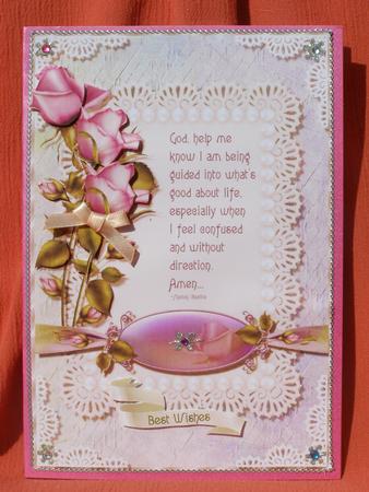God Help Me Card Topper 2 by Susan Smith