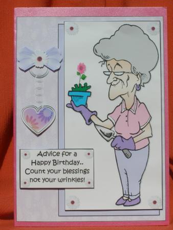 Gertrude Counts Her Blessings Quick Card by Susan Smith