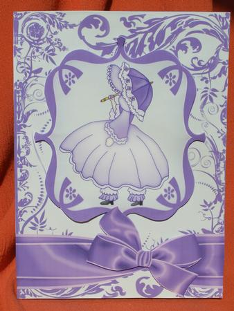 Crinoline Little Girl Greeting Card Front by Susan Smith