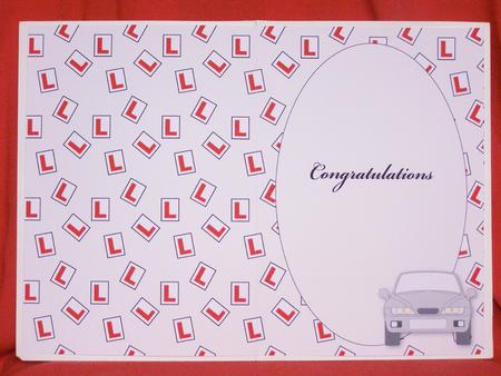 New Driver Insert Congratulations (grey) by Susan Smith
