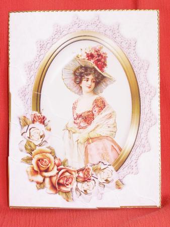 Aint She Sweet Vintage Lady Side Stacker by Susan Smith