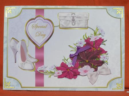 Elegant Purple & Gold Satin Special Day by Susan Smith