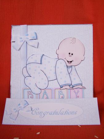 Baby Boy Blocks Easel by Susan Smith