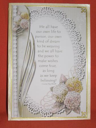 Keep Believing Card Topper 2 by Susan Smith