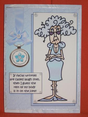 Stella Has Laugh Lines Quick Card by Susan Smith
