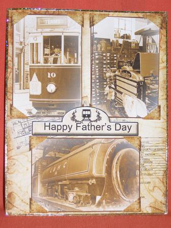 Vintage Effect Father's Day / Birthday Card Front by Susan Smith