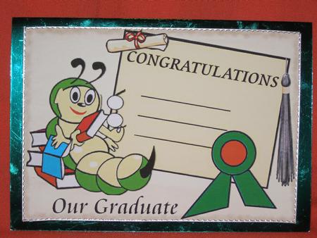 Graduating Bookworm by Susan Smith