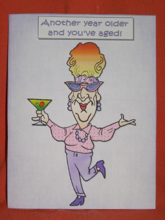 Edna Says You've Aged Inside Out Topper by Susan Smith