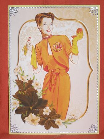 Make Up Vintage Lady Decoupage by Susan Smith