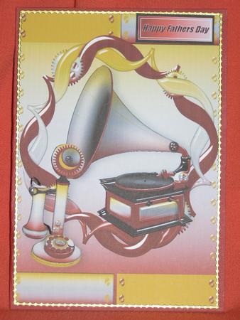 Gramophone and Vintage Telephone in Steampunk Frame by Susan Smith