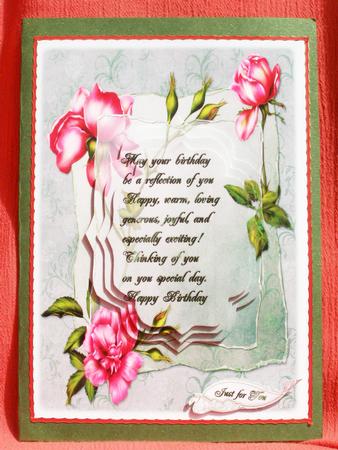 Rose Birthday Verse by Susan Smith