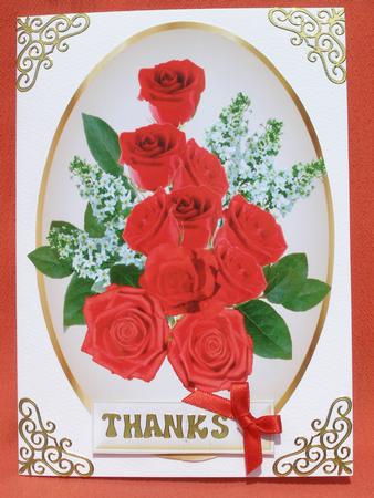 Beautiful Red Roses Toppers in Gold Oval Frames by Susan Smith