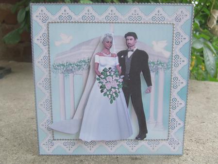 Wedding Day Card - Elegant Couple by Susan Smith
