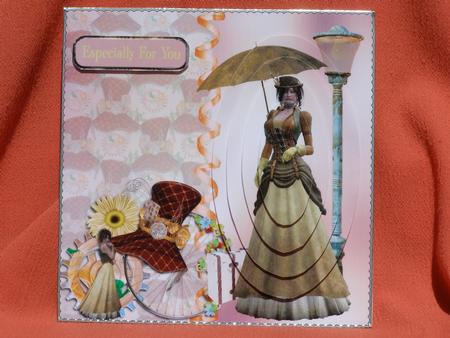 Steampunk Lady with Umbrella by Susan Smith