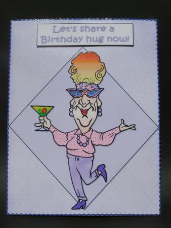Edna Wants a Birthday Hug Inside Out Topper Sheet by Susan Smith