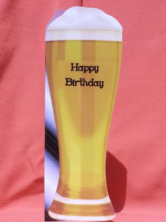 Birthday Beer Shaped Card by Susan Smith