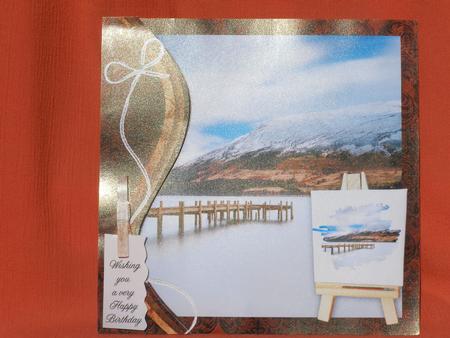 Swirl Border & Painters Easel Jetty & Mountain Topper by Susan Smith